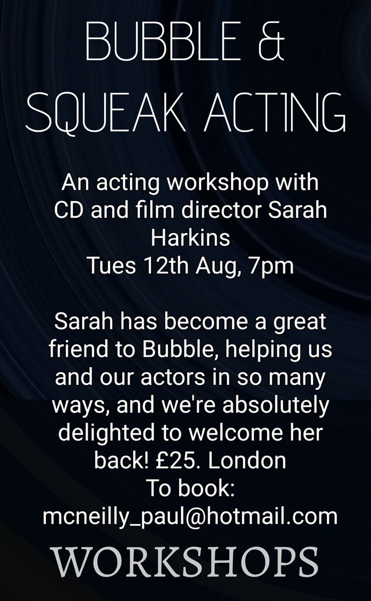 Sarah takes some of the best workshops we've ever had, and if she says she's going to do something, she does it. Rare stuff.