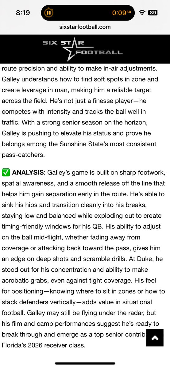 Blake Galley (@blake_galley08) on Twitter photo Thank you for the write up <a href="/sixstarfootball/">Six Star Football | PLUS+</a> ! Can’t wait to get back in the pads this Monday!
<a href="/CoachHCantrell/">Hayden Cantrell</a> <a href="/AlonsoRavensFB/">Alonso High School Football</a> Thank you for the write up <a href="/sixstarfootball/">Six Star Football | PLUS+</a> ! Can’t wait to get back in the pads this Monday!
<a href="/CoachHCantrell/">Hayden Cantrell</a> <a href="/AlonsoRavensFB/">Alonso High School Football</a>
