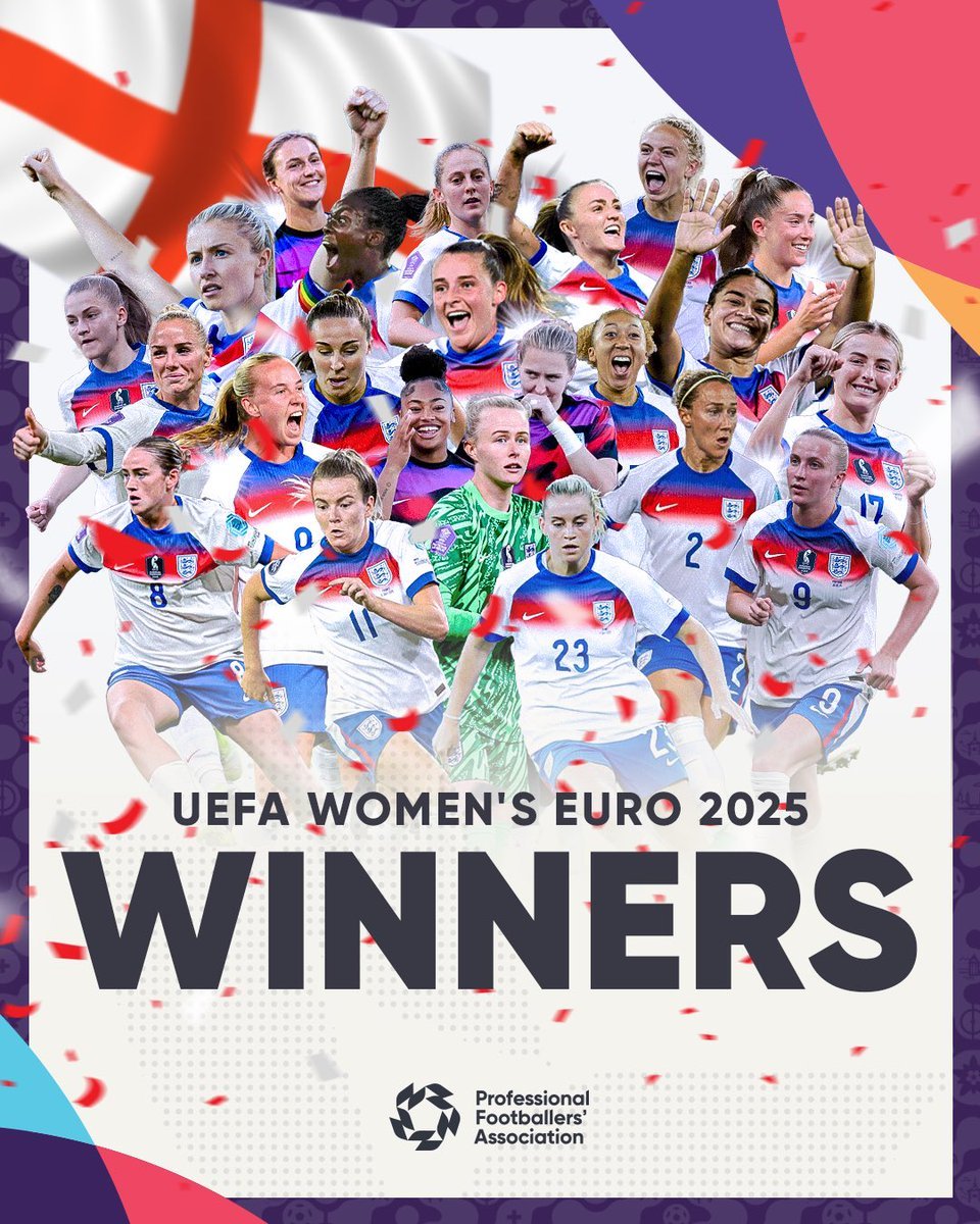 SW6Steve's tweet image. CONGRATULATIONS LIONESSES ⚡️⚡️⚡️⚡️
EURO CHAMPIONS 2025
