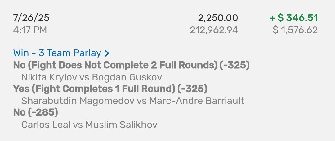 MMA_Clubhouse's tweet photo. Rough night at the office as we end the night -2.28 units 😞 for #UFCAbuDhabi . We'll shake this off and bounce back next week 🫡
#MMAX #GamblingX #MMAClubhouse https://t.co/yXae3kEiaZ
