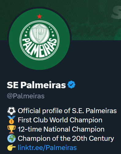 onossopalestra's tweet image. Palmeiras mudou a descrição de suas redes sociais de português para inglês

O que será que vem por aí? 👀