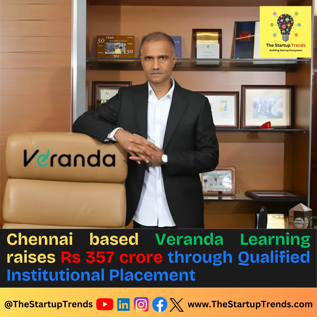 thestartuptrend's tweet image. Read full news: 👉 thestartuptrends.com/Blog/7297/Chen…

#funding #fundraising #fundingnews #businessnews #startups #Veranda #fundingalert #startupindia #thestartuptrends #startupnews