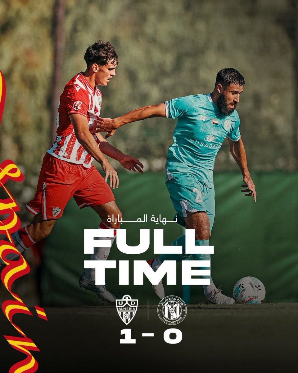 AlJaziraFC_EN's tweet image. Full-time in our third pre-season fixture of the summer against Almeria 🏁
#AlJaziraCamp #AJC