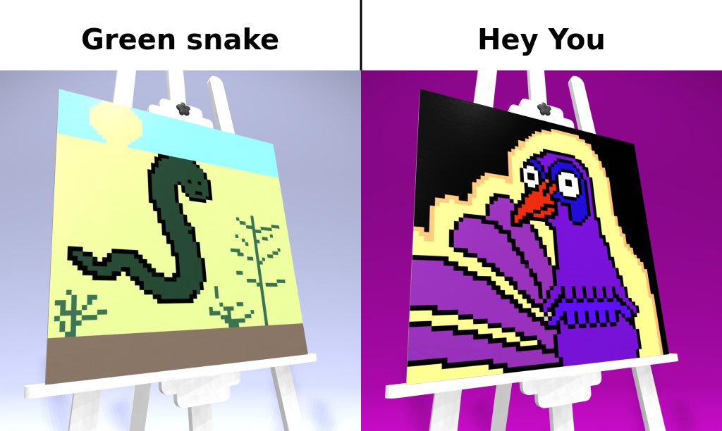 ArtSchoolFC's tweet image. Vote for one of these pixel paintings to earn $PAINT or enter a Popularity Contest with your own to earn $CLOUT.
#algorandNFTs #algofam
discord.gg/37w7PgqqmJ #octobit #pixelart