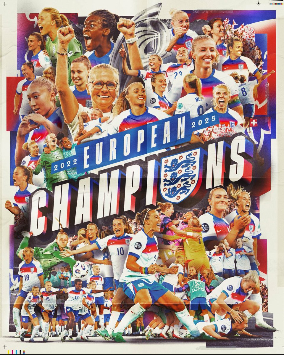 ThomJaymes's tweet image. Yessss!!!! Massive congratulations to the @Lionesses huge achievement!!! 🦁⚽️🏆🏆🏴 #Euro2025
