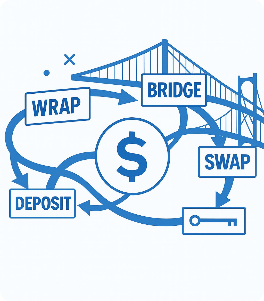 BillyFlynt5853's tweet image. I highly recommend the courses offered by @EconomicNinja and @ImDyelon.
With Travis and Dylan as your guide you'll gain knowledge to avoid scams, master crypto research, and complete complex DeFi processes -
🌀 Multi-network token logistics
🧬 Contract-based wrapping
🌉…