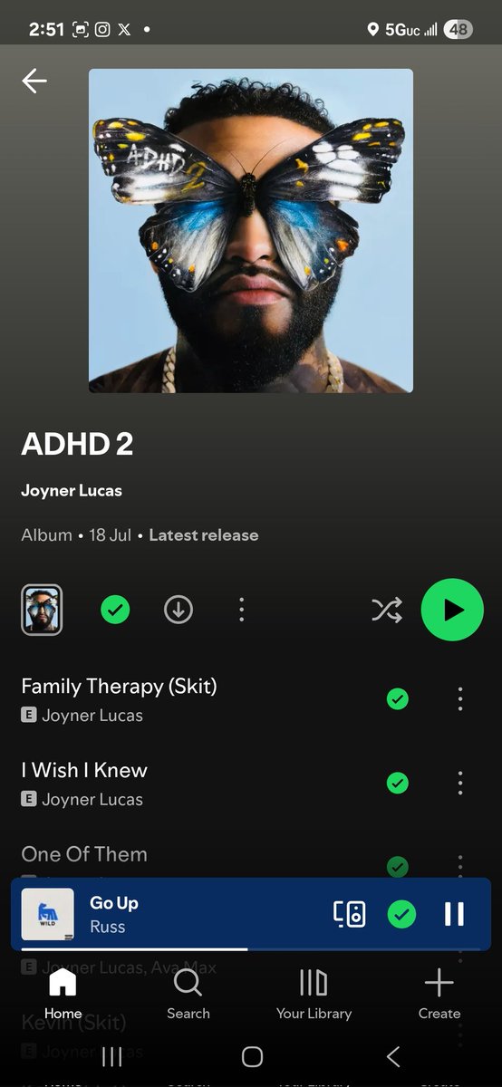 2 of the BEST INDEPENDENT RAP ALBUMS OUT RIGHT NOW, THAT YOU NEED TO LISTEN TO ASAP 👇 : 

1. W!LD <a href="/russdiemon/">RUSS</a> 
2. ADHD 2 <a href="/JoynerLucas/">Joyner Lucas</a> 

- That is all. Carry on.