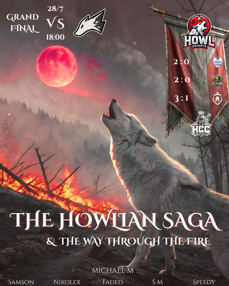 Tomorrow. Wolf eats wolf for a chance at the title.

Eyes on that Back 2 Back title.

It's only fitting to go vs our very own <a href="/GaraXy_lol/">GaraXy</a> &amp; his new wolves <a href="/berzloyesports/">BERZLOY E-SPORTS</a> . Live on our channel @ 18:00 .