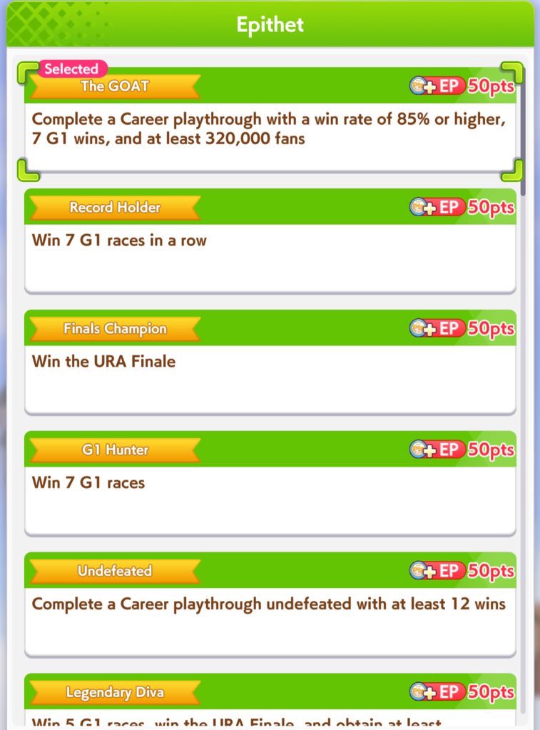 mecanoroses's tweet image. B+ rank halfway to A rank run without lay low or hydrate even. Low C rank stamina. 0 alarm clocks used 100% WR + 7 G1 wins in a row. this is the power of Agnes Tachyon
