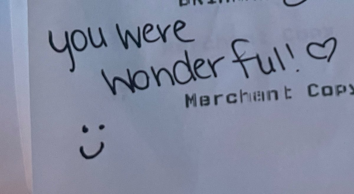 kgxrv's tweet image. very adorable note i got on a bill yesterday
