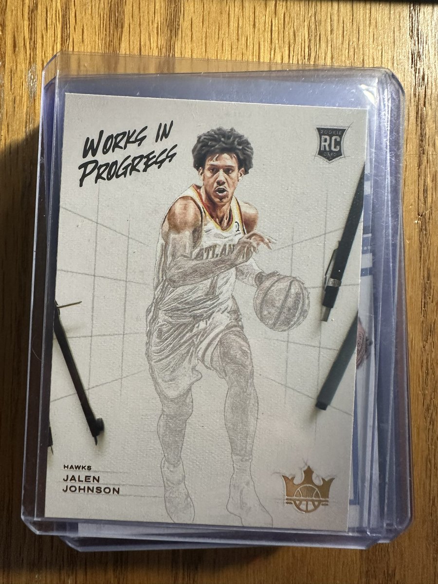euphoriccards's tweet image. #euphoricstacksaleaugust
Jalen Johnson Works in Progress
$5
See pinned tweet for rules and shipping