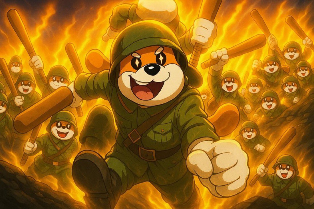 BonkArmyCoin's tweet image. The real Bonk $Army is forming now.
Long term believers.
People who sold are gonna see our community succeed.
#BonkArmy
Keep fighting! ❗️❗️❗️
