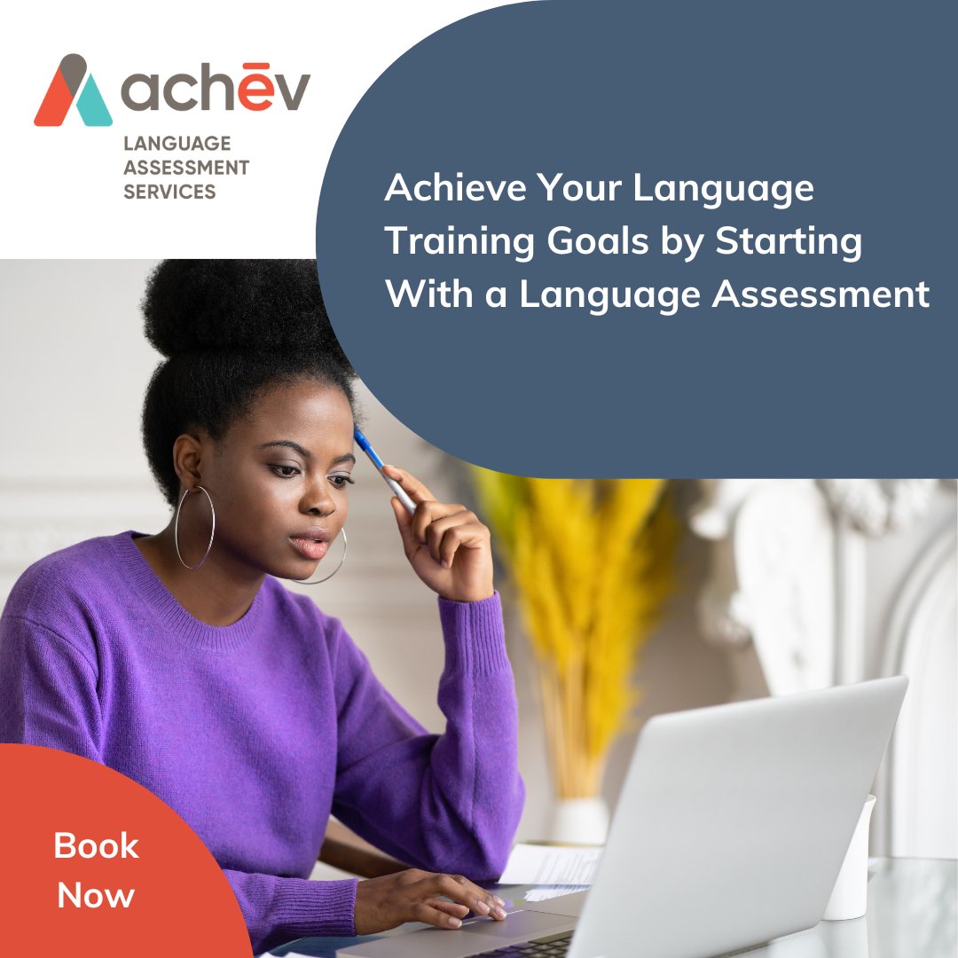 achev_ca's tweet image. Know someone who would benefit from free English/French language training? Achēv’s Language Assessment Services can assess their skills, and help them choose a language training class based on their needs and interests. To learn more, visit bit.ly/354M5le
#language