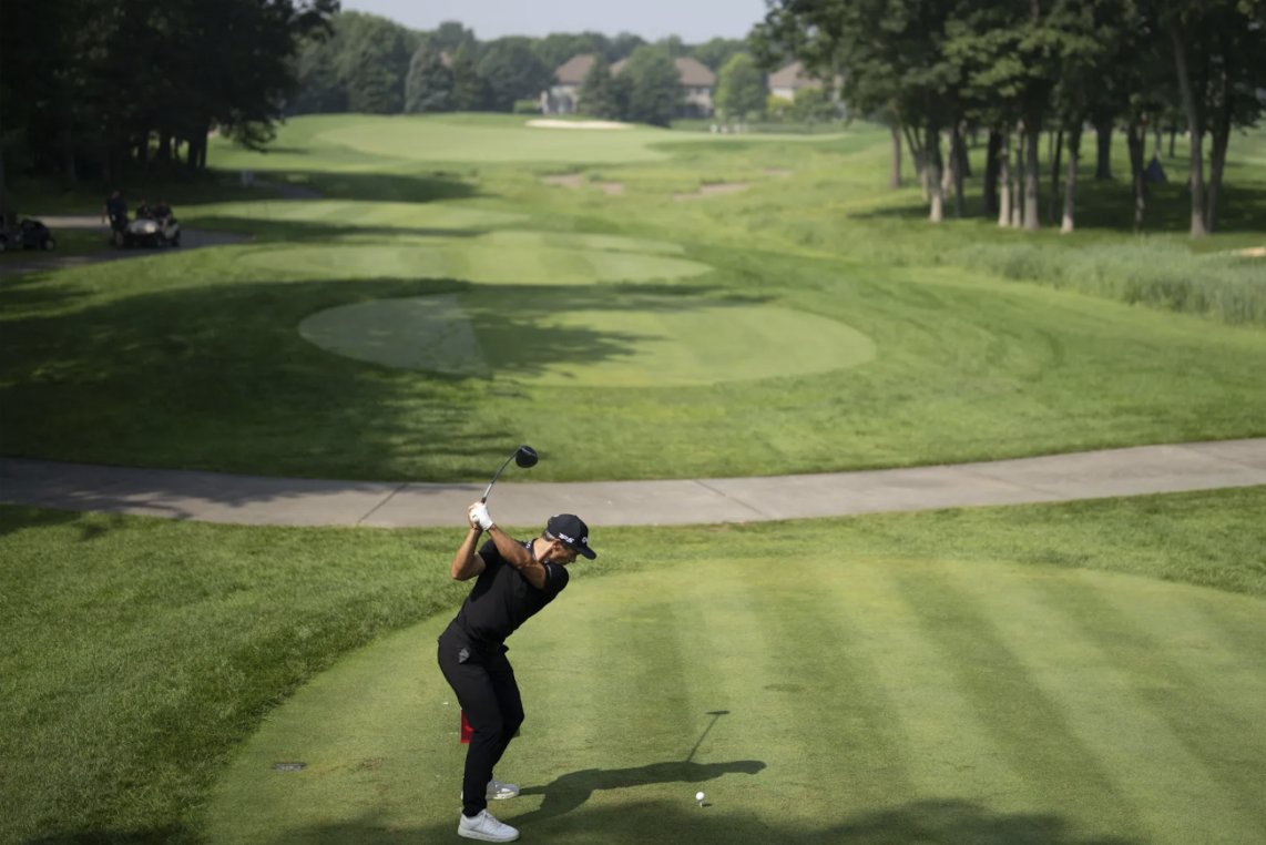 AugustaPress's tweet image. Thorbjorn Olesen’s hole-in-one and Akshay Bhatia’s 63 put them atop the 3M Open leaderboard Saturday, with several contenders close behind heading into the final round.
Read more: theaugustapress.com/olesen-has-an-…