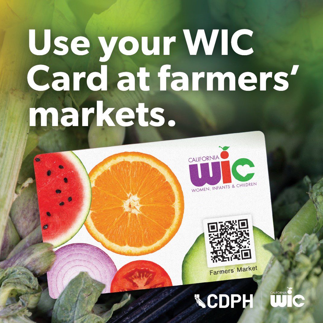 Families in San Bernardino County who participate in the Women, Infants and Children (WIC) program can now enjoy a faster, simpler way to shop for fresh fruits and vegetables at local farmers’ markets. 🥝 🍐 🍅 🥦 🍓 

The program’s newly updated WIC Card features a quick