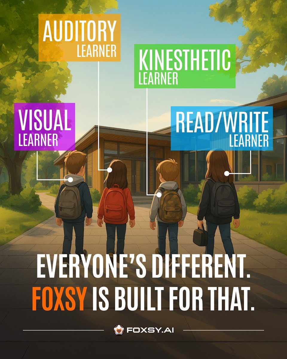 foxsy_ai's tweet image. Hello #foxfrens!
Education should be as unique as your fingerprint.
Foxsy AI adapts learning paths 📚 to each student based on how they learn best 🧠
The future is personal. The future is $FOXSY.
#PersonalizedLearning #AIinEducation
