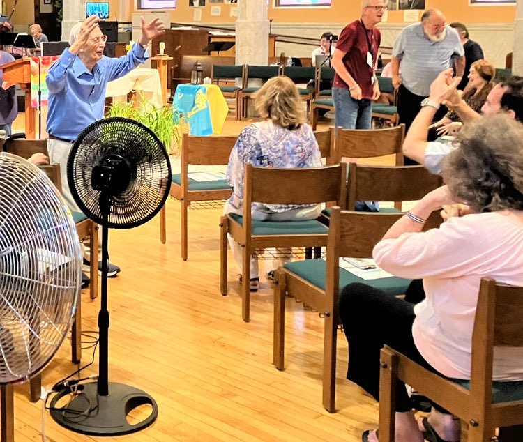 At the end of Mass today at St. Lucy’s, congregation gathered in appreciation of Bob Menotti, who turned 100 - beloved parishioner, Syracuse legend and pioneering force in Deaf community. My column: