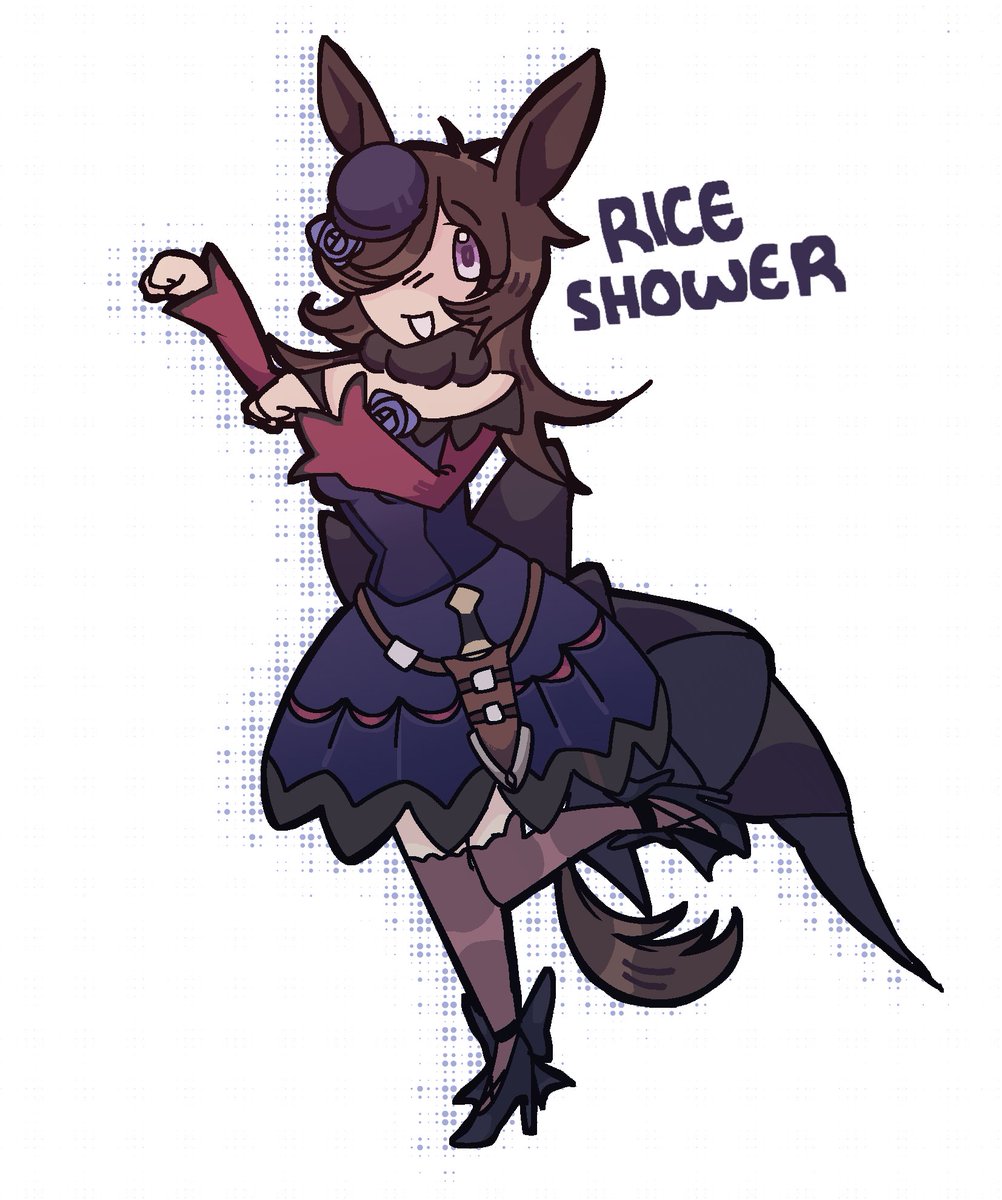 Fr1edIcecream's tweet image. Who showers with rice man #umamusume