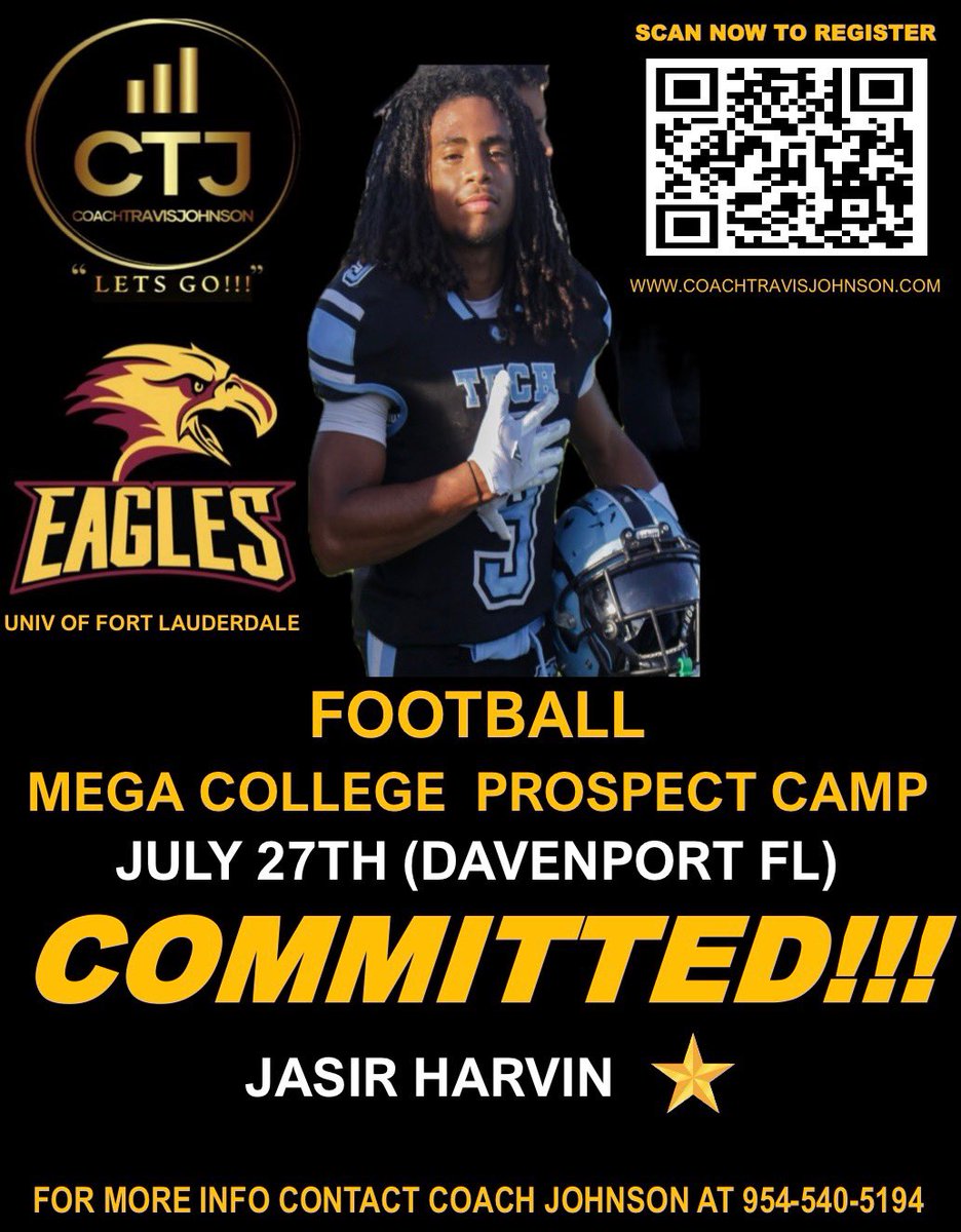 Jasir Harvin (@jasirharvinnct) on Twitter photo Had a Great day at camp today! Making Top 5 while winning MVP. Won Fastest Man with a 4.41 40yard dash #AGTG #humble #grateful ✝️ <a href="/NatureCoastFB/">Nature Coast Tech Football 🦈🏈</a> <a href="/CoachHawley/">Coach Hawley, M.A.Ed.</a> <a href="/UWGFootball/">West Georgia Football</a> <a href="/PrepRedzoneFL/">Prep Redzone Florida</a> @FLVarsityRivals <a href="/CoachKaz_FRM/">CoachKaz_FRM</a> Had a Great day at camp today! Making Top 5 while winning MVP. Won Fastest Man with a 4.41 40yard dash #AGTG #humble #grateful ✝️ <a href="/NatureCoastFB/">Nature Coast Tech Football 🦈🏈</a> <a href="/CoachHawley/">Coach Hawley, M.A.Ed.</a> <a href="/UWGFootball/">West Georgia Football</a> <a href="/PrepRedzoneFL/">Prep Redzone Florida</a> @FLVarsityRivals <a href="/CoachKaz_FRM/">CoachKaz_FRM</a>