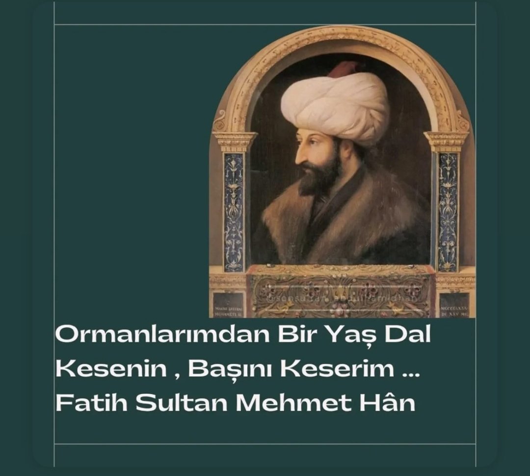 Hamidiyeli3232's tweet image. Ormanlarımdan Bir Yaş Dal
Kesenin Başını Keserim 🌲🌳
Fatih Sultan Mehmet Han 🇹🇷
#yangınvar #yangın #GazaGenocide
#Tuerkiyemyanıyor #GazaStarving