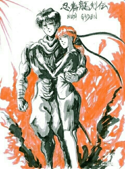 InfinityArk's tweet image. Even more #NinjaGaiden some art based on the first cutscene of NG2 and the Ninja Gaiden ending. #fanart