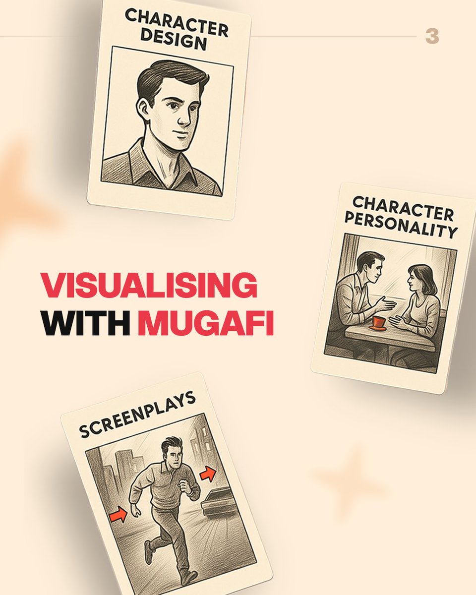 Learn how to build layered characters using prompts, backstories, and visual references with Mugafi.