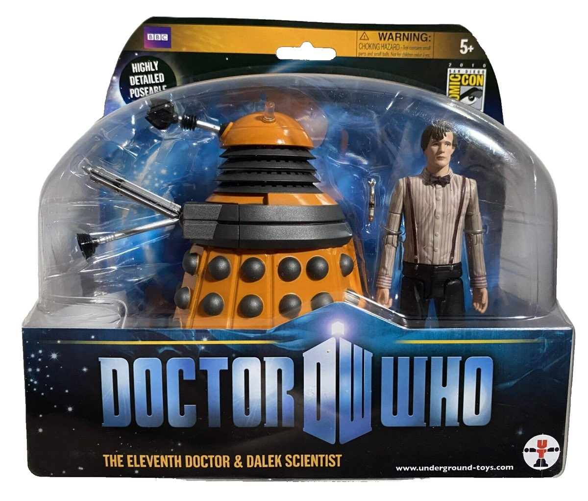 DocWhoFigures's tweet image. As the 2025 SDCC draws to a close, we’re looking back 15 years on the 2010 Doctor Who SDCC action figure releases, including the only release so far of Anthony Ainley’s Master! Which of these is your favourite?