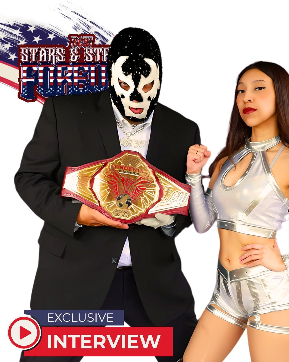 rcwforever's tweet image. Exclusive interview with RCW Phoenix Champion Emmy Camacho after RCW: Stars n&apos; Stripes Forever!  🔗👇 youtu.be/dwYOB8s_6og?si…