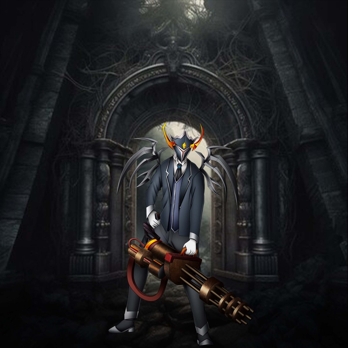 pixelbyhogwarts's tweet photo. Unleashed a beast! 👹🔫 This dark fantasy character was designed for a client who wanted something menacing and bold. I design custom characters—reach out if you're next!
#DemonDesign #ArtDrop #ArtOfTheDay #CharacterCreation #DigitalIllustration https://t.co/iumqwQOK24