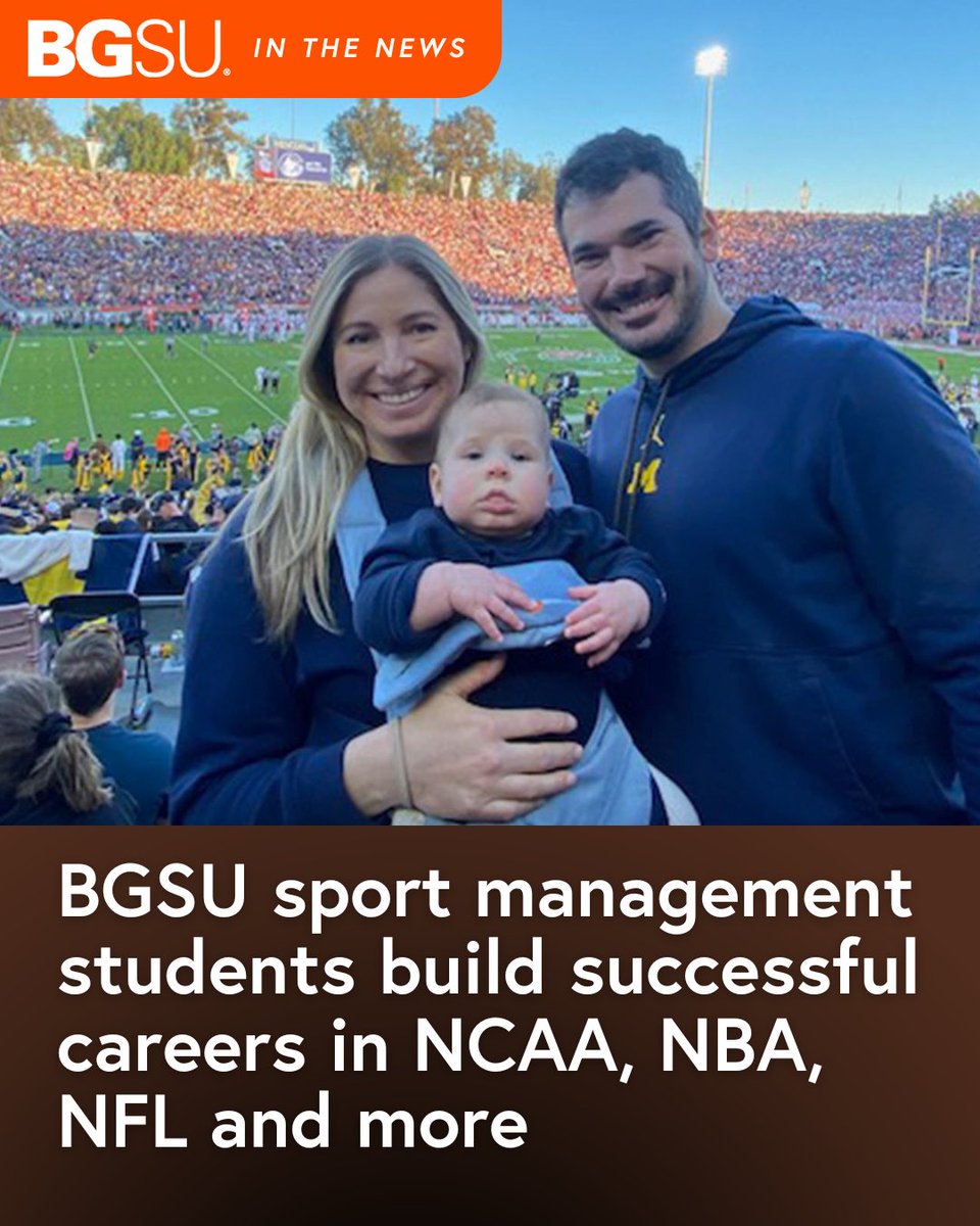 bgsu's tweet image. Where do BGSU #SportManagement students find jobs.. @NCAA, @NBA, @NFL.. just to name a few…
Read more about how #BGSU prepares students for success in the competitive industry: bit.ly/3G5t7jl