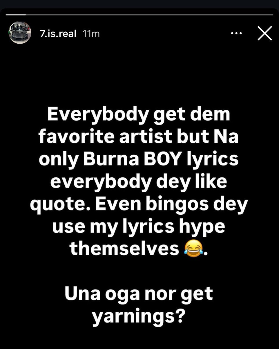 MediaPizzazz's tweet image. Burna Boy Via IG🤔