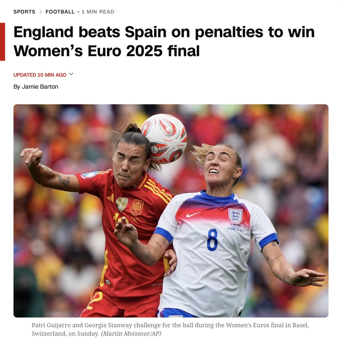 Charlesvoicema1's tweet image. Penalties, schmenalties... a win is a win!
Bravo Ladies!
Say, is there any chance some (all?) of you could identify as men and play for us next year in the World Cup?