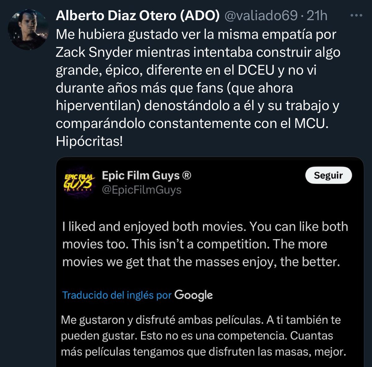 ComicPrado's tweet image. A ver ADO, te has parado a pensar a tus 50 tacos de edad, que QUIZÁ! y solo QUIZÁ! el universo de ZS NO GUSTÓ al público general??
De ahí que una película con el TRÍO más grande tuviera esas caídas y no llegara a lo que el estudio pretendía?
no se… piénsalo.