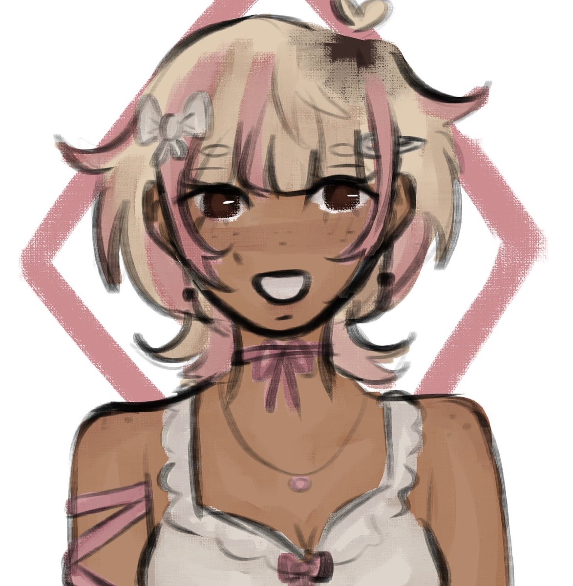 x_nyxx_'s tweet image. made another oc so she can kiss my oc