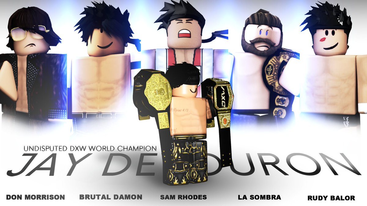 Digital Xtreme Wrestling (@dxwrblx_) on Twitter photo DXW | History
The DXW Undisputed World Champion, <a href="/JayDarrienRW/">Jay Darrien</a> has done what no former DXW Champion / WHC ever could: unifying the DXW Championship and the World Heavyweight Championship.
Not Don Morrison. Not Brutal Damon. Not Sam Rhodes. Not La Sombra. Not even Rudy Balor. DXW | History
The DXW Undisputed World Champion, <a href="/JayDarrienRW/">Jay Darrien</a> has done what no former DXW Champion / WHC ever could: unifying the DXW Championship and the World Heavyweight Championship.
Not Don Morrison. Not Brutal Damon. Not Sam Rhodes. Not La Sombra. Not even Rudy Balor.