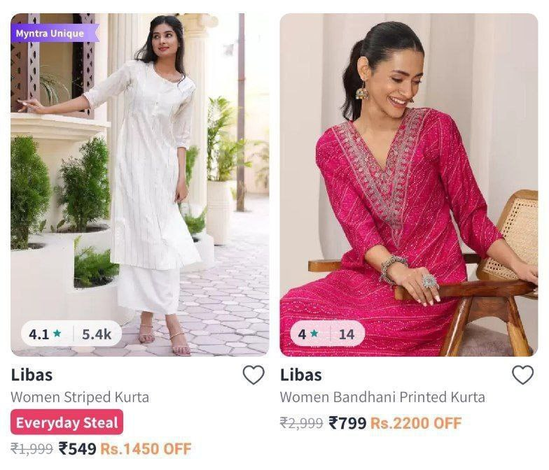 DealBeeOfficial's tweet image. Min. 70% OFF on Libas Women Kurtas

bittli.in/UmQxq
