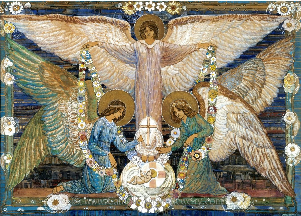 Ann MacBeth, Angels Garlanding the Infant Jesus