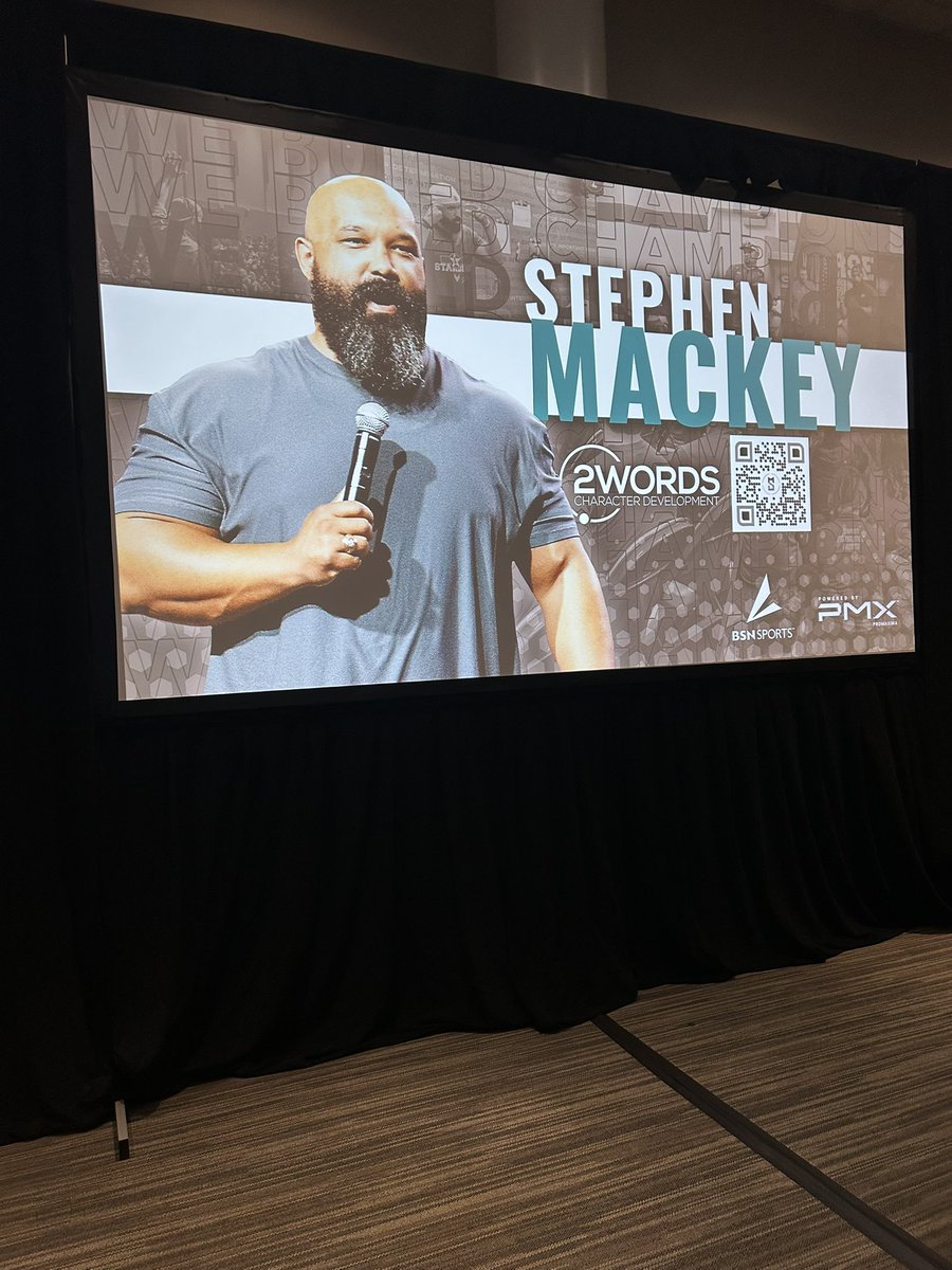 MMayer00's tweet image. “Tomorrow’s leaders are being built in today’s locker rooms “ 

“Great character makes talent better “  - Stephen Mackey 

Enjoyed listening to Stephen Mackey at the SCACA Clinic today.