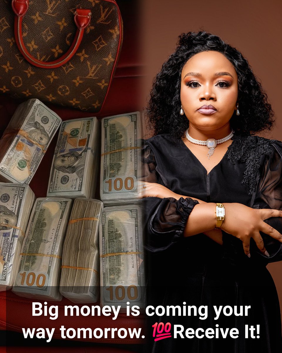 Big money is coming your way tomorrow. 💯Receive It!