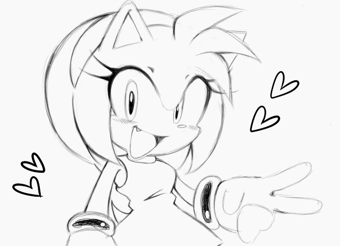 Another Amy Rose doodle