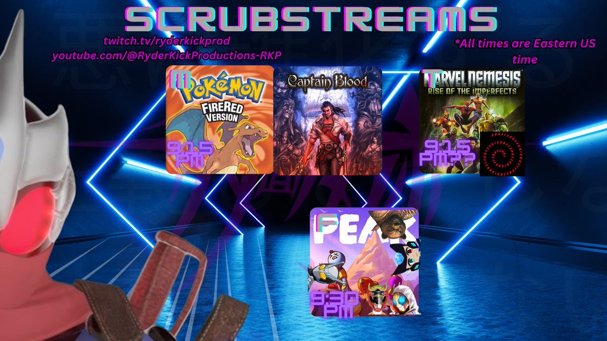 KickRyder's tweet image. This week&apos;s schedule is coming your way!!

Remember that while we stream 2-4 days a week, the real heat is always on demand on YouTube, that you can use our linktree to check in everywhere &amp;amp; that you can support us on Ko-Fi for as little as 50 cents

The schedule always goes up…
