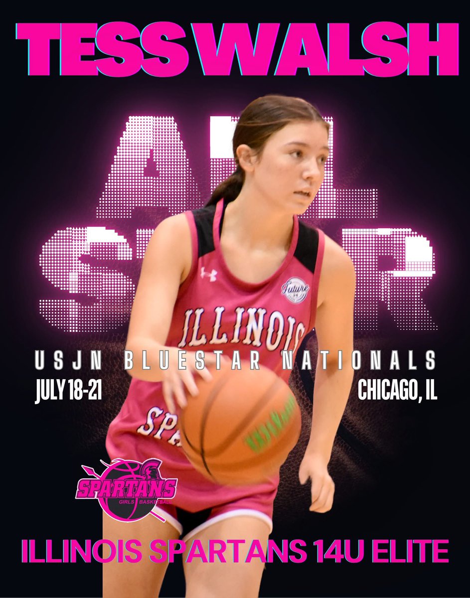 IL Spartans Girls Basketball (@ilspartans_gbb) on Twitter photo Congratulations <a href="/Tess_Walsh11/">Tess Walsh</a> for earning an All Star at last weekend’s <a href="/USJN/">USJN</a> Bluestar Nationals. <a href="/sprtngirlshoops/">Mike McNichols</a> <a href="/LAGirlsHoops/">Jeremy Schoenecker</a> Congratulations <a href="/Tess_Walsh11/">Tess Walsh</a> for earning an All Star at last weekend’s <a href="/USJN/">USJN</a> Bluestar Nationals. <a href="/sprtngirlshoops/">Mike McNichols</a> <a href="/LAGirlsHoops/">Jeremy Schoenecker</a>