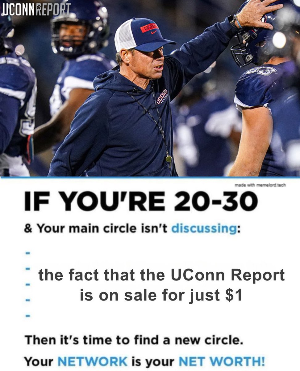 UConnOn3's tweet image. Want the inside scoop on UConn Football, Basketball or recruiting before your friends?
Join @UConnOn3 Today for $1!
👉 tinyurl.com/UConnReport