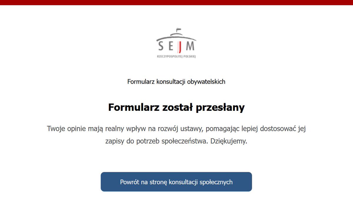 Zakaz smartfonów w szkołach podstawowych? 

Przesłaliśmy do <a href="/KancelariaSejmu/">Sejm RP🇵🇱</a> nasze uwagi w ramach konsultacji społecznych projektów ustawy.
instytutsprawobywatelskich.pl/zakaz-smartfon…

#RatujDzieci