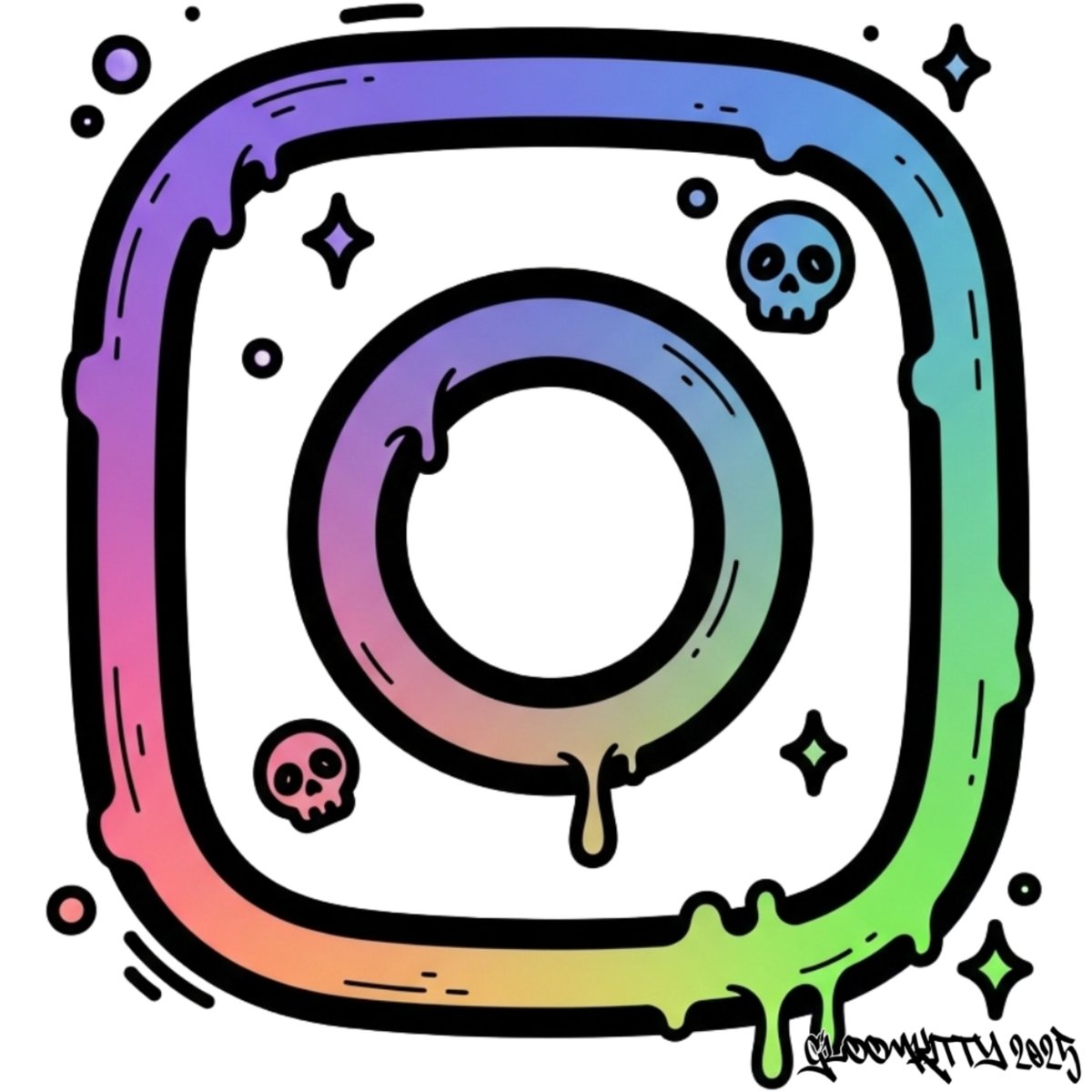 The_Gloomkitty's tweet image. 🦇IG just got an upgrade.
This pastel goth glitchcore Instagram icon is giving you sparkles and static—sweet with a side of chaos. Catch it haunting the back page of my coloring book

💥 Stay tuned, for new art 💥
🔗 twitch.tv/gloomkitty1

 #Twitch #Twitchartists #InstagramIcon