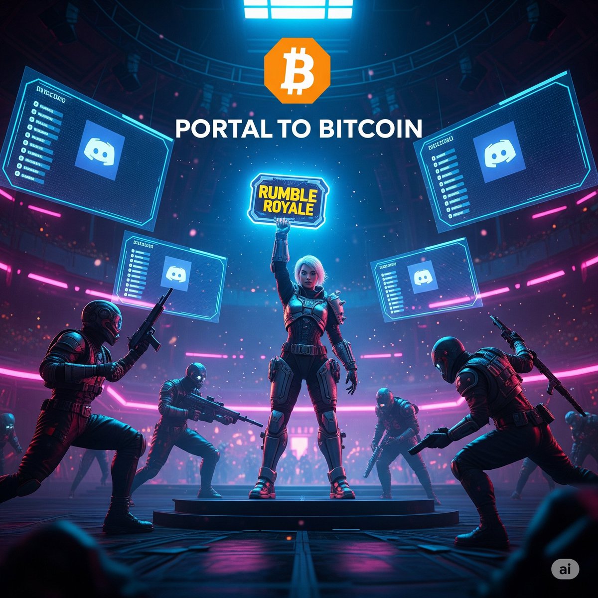 🔥 The battle horns have sounded!
Only the bold survive in today's epic daily showdown on the <a href="/PortaltoBitcoin/">Portal</a> Discord.

No mercy. No limits. Just raw skill.
🏆 Do you have what it takes to earn the Rumble Royale badge of legends?

Gear up. Jump in. Claim your crown.