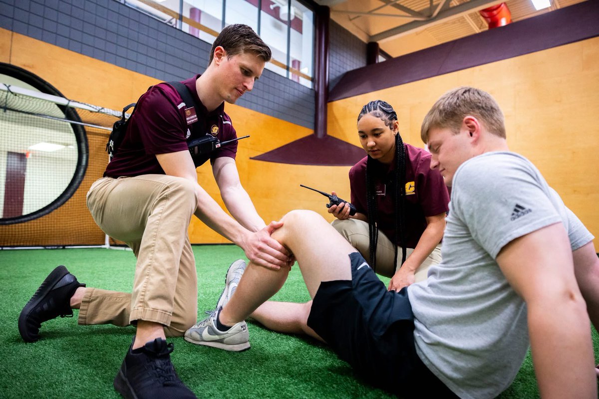At CMU, athletic training is more than a program—it’s a legacy. With a strong history of leadership in the field, we prepare future athletic trainers to keep individuals safe, strong, and performing at their best.
Learn more today: chp.cmich.edu/at