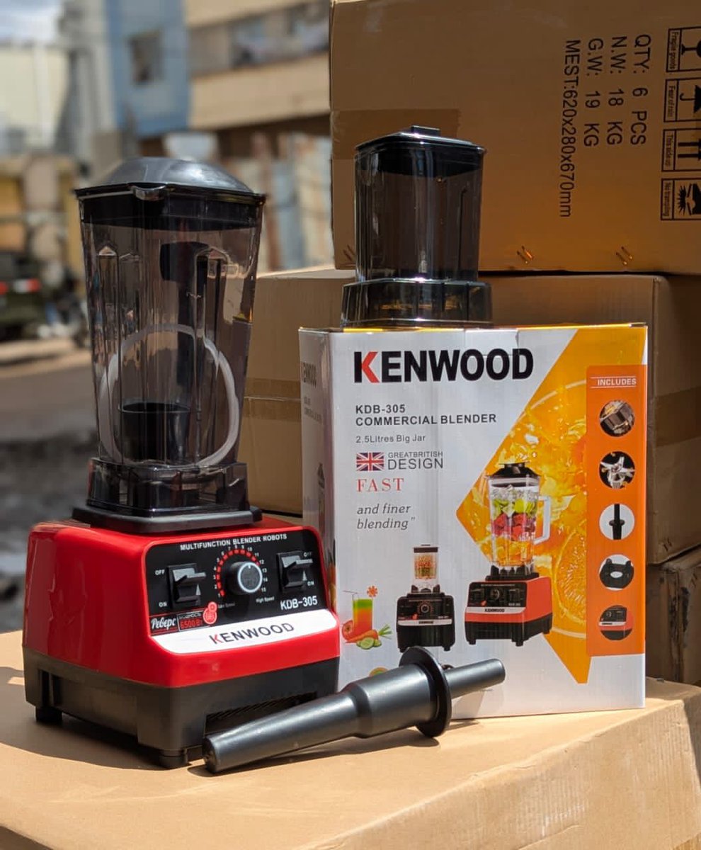 BxHomeStore's tweet image. 𝗢𝗙𝗔 𝗢𝗙𝗔 𝗢𝗙𝗔 📢 📢 📢
KENWOOD HEAVY-DUTY BLENDER
🚨Inasaga mpaka Barafu🧊
TSh 98,000/=
🛵 FREE DELIVERY DAR
🚛 MIKOANI PIA FREE SHIPPING 🙌🏽
#PayLessExpectMore
Ofa Mwisho Tar 30/7
