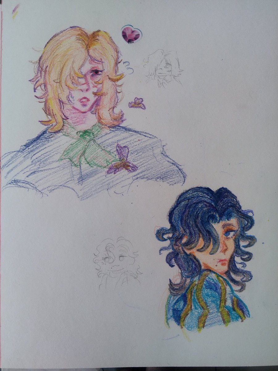 dummmbae's tweet image. silly #richdrew sketches with crayons uaghhhhhh