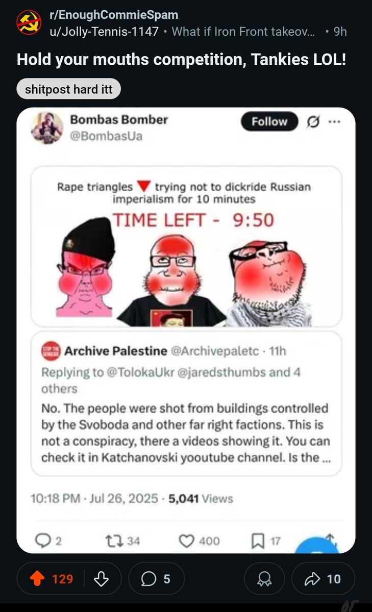 BombasUa's tweet image. + 1 krautillion reddit karma for me